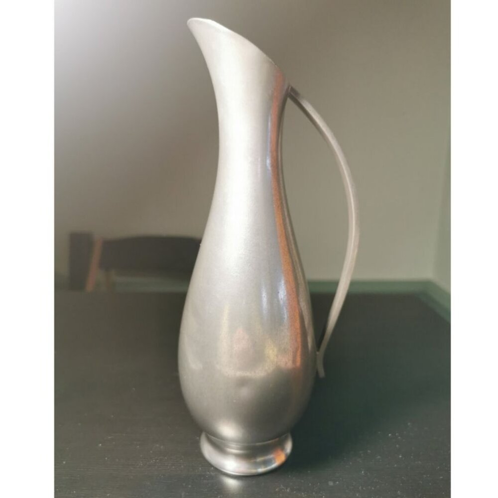 Royal Holland Vtg Pewter Daalderop Pitcher Vase Mid-Century Modern Style 7.2”